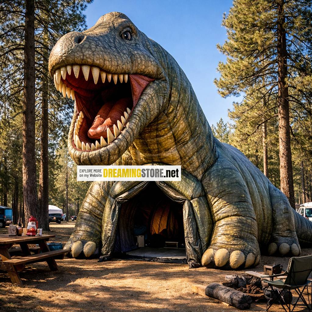 Giant Inflatable Dinosaur Tent