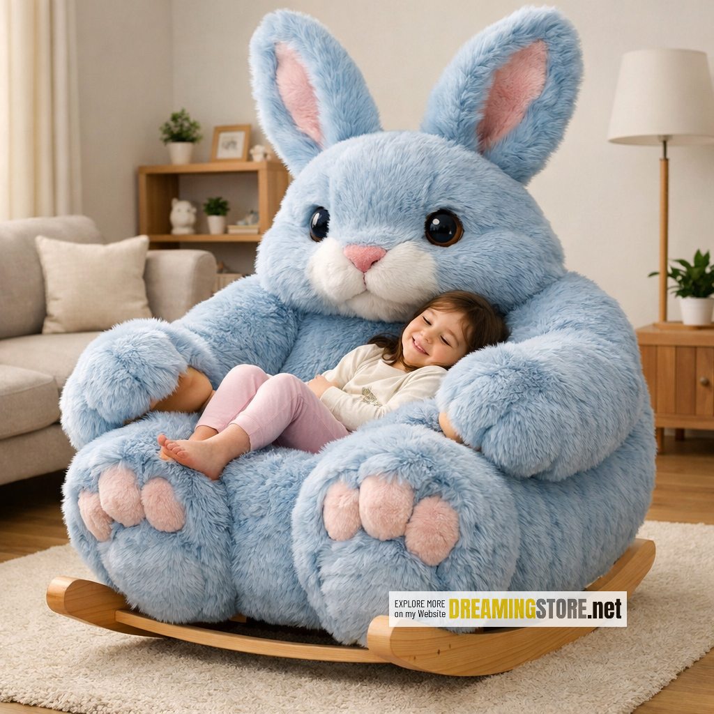 Giant Rabbit Rocking Chairs