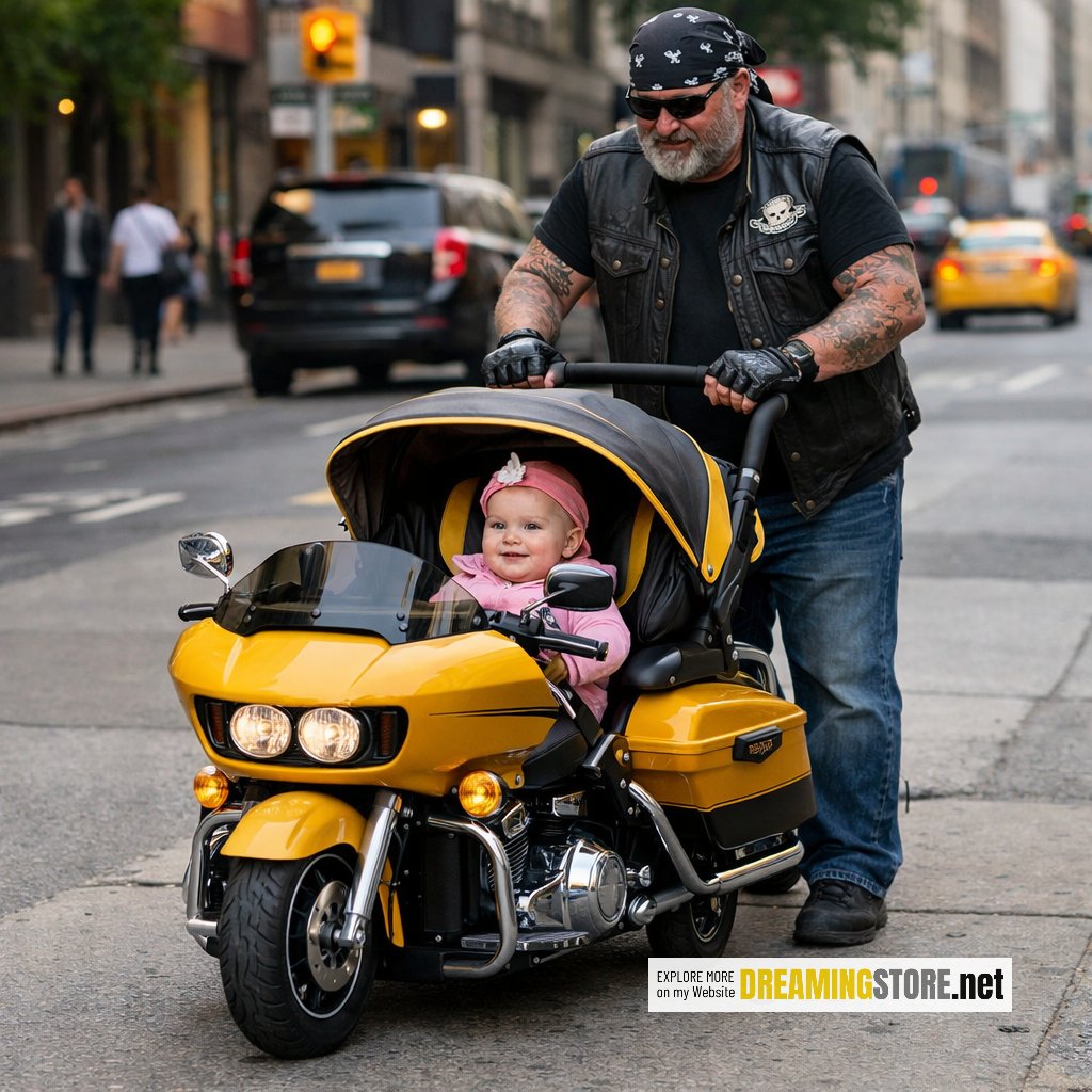 Harley baby stroller