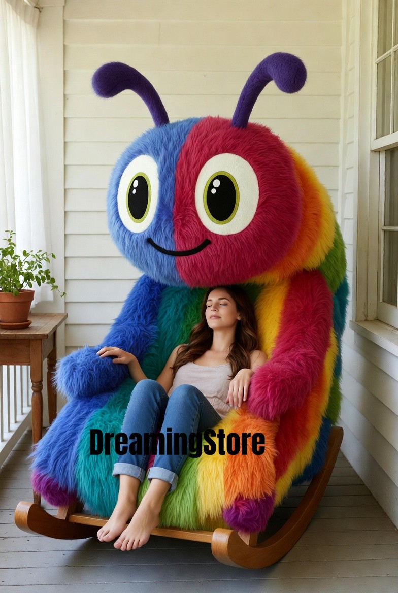 caterpillar-shaped rocking chair