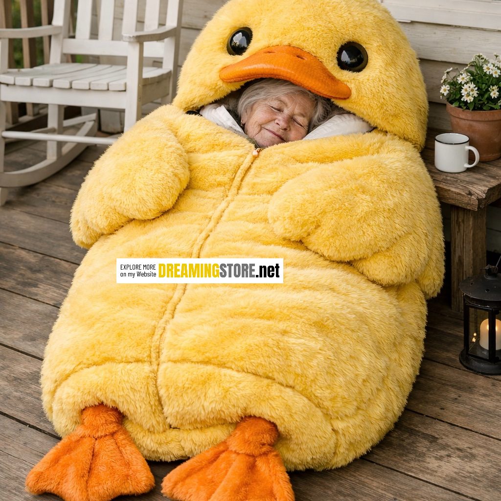 duck-shaped sleeping bags