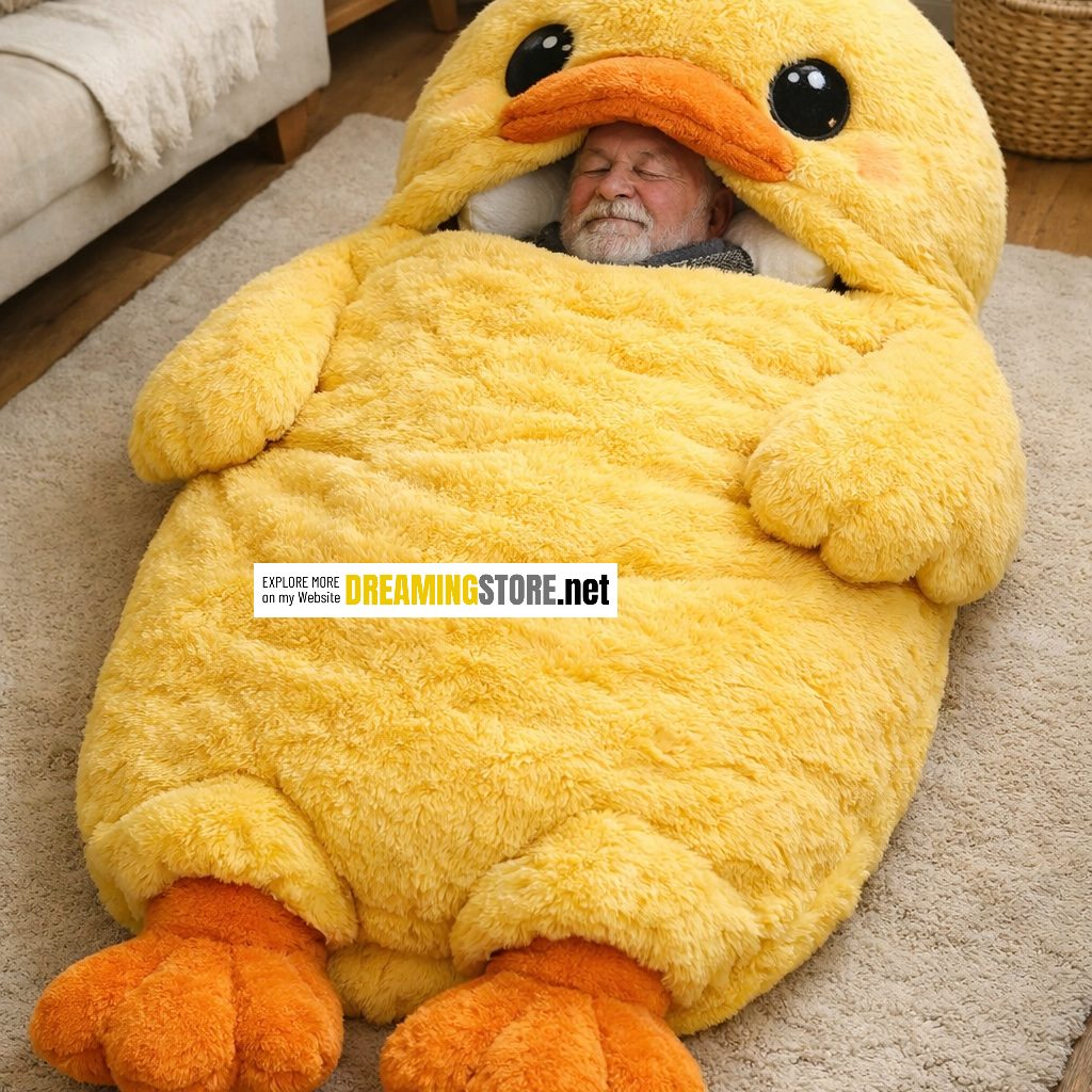 duck-shaped sleeping bags