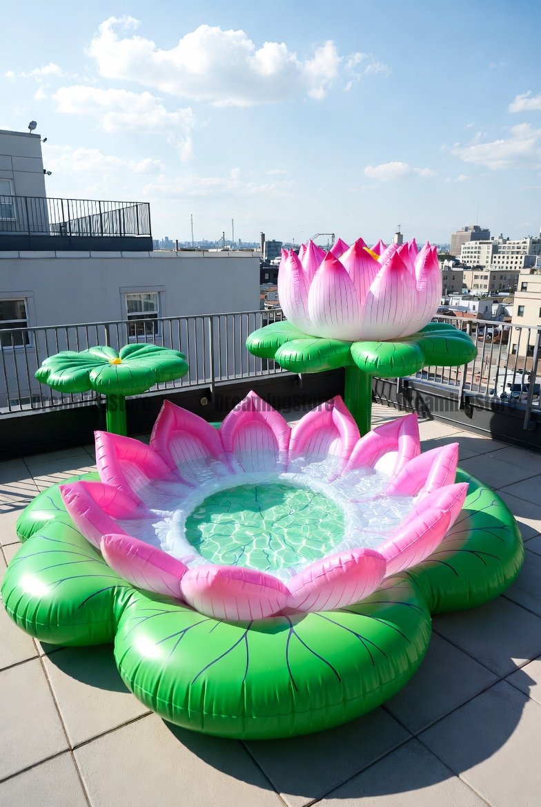 Giant Inflatable Lotus Pools