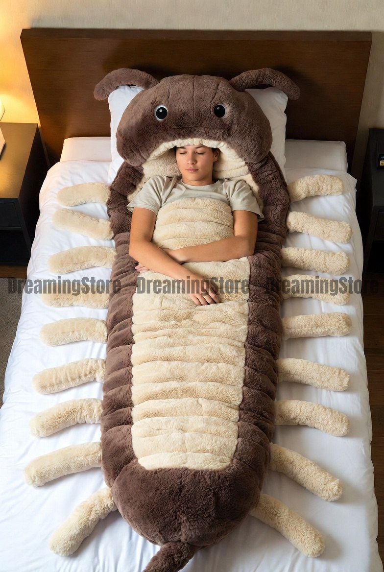 centipede-shaped sleeping bags