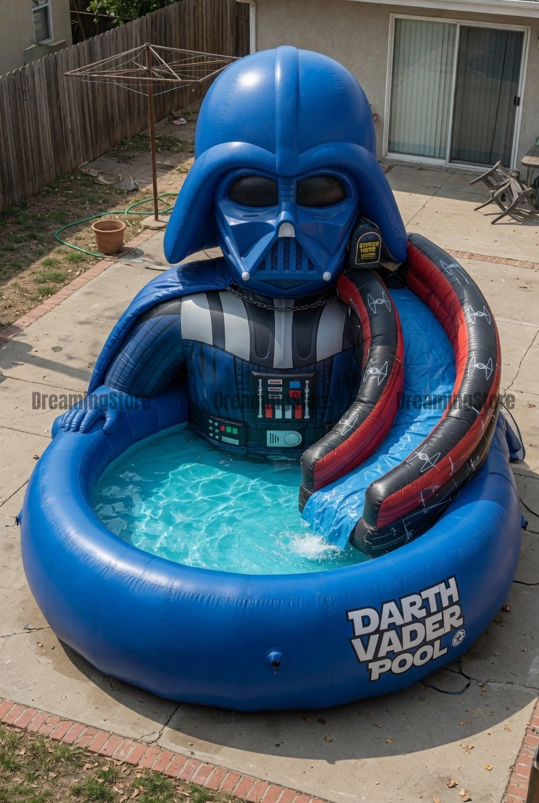 giant inflatable Darth Vader pool