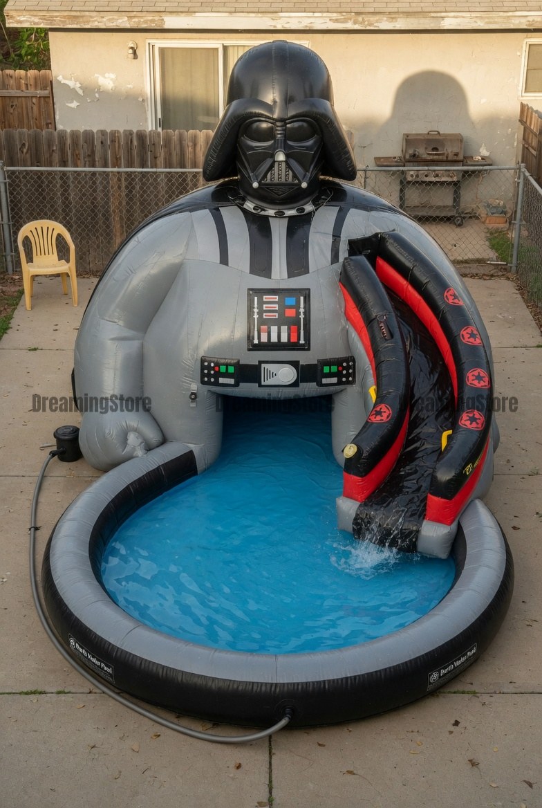 giant inflatable Darth Vader pool