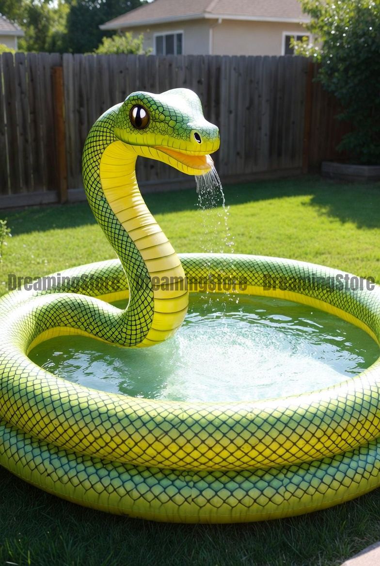 inflatable snake swimming pools
