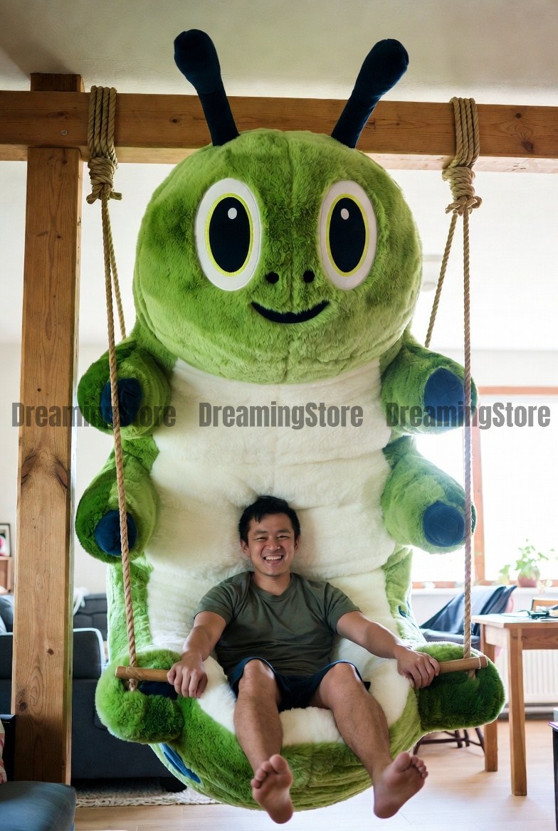 caterpillar-shaped swing chair