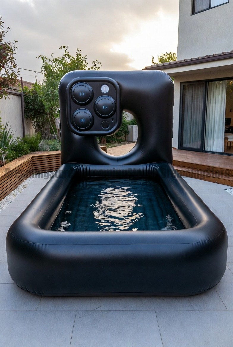 giant inflatable iPhone pool