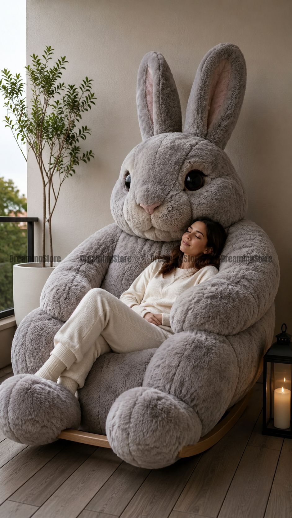 bunny-shaped rocking chairs