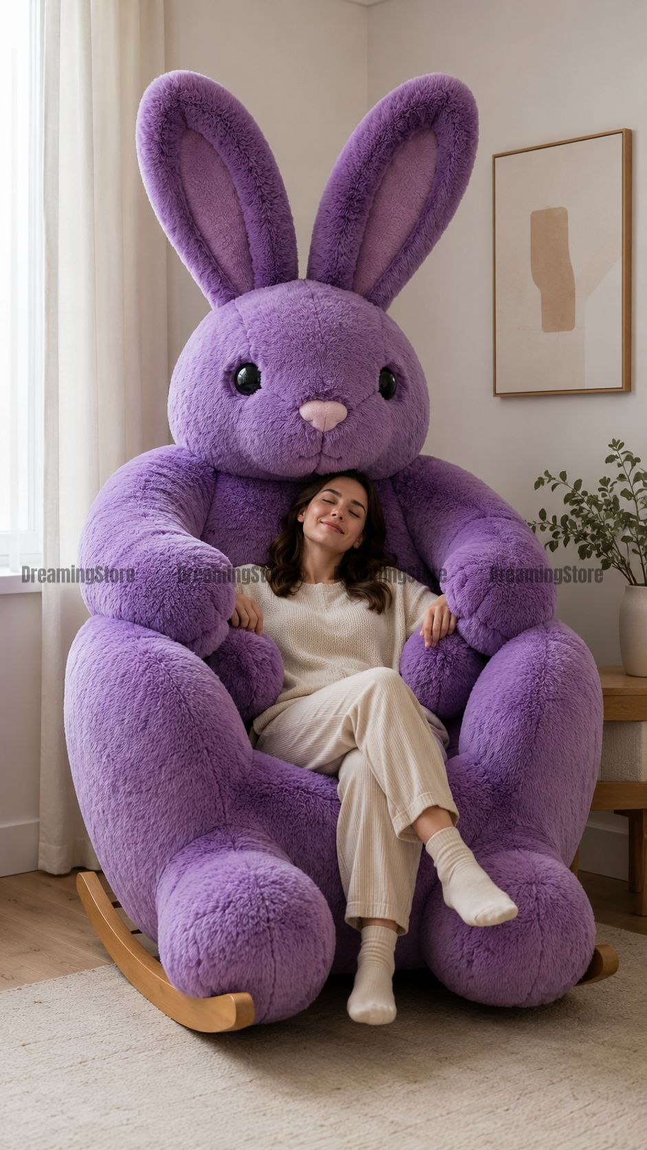 bunny-shaped rocking chairs