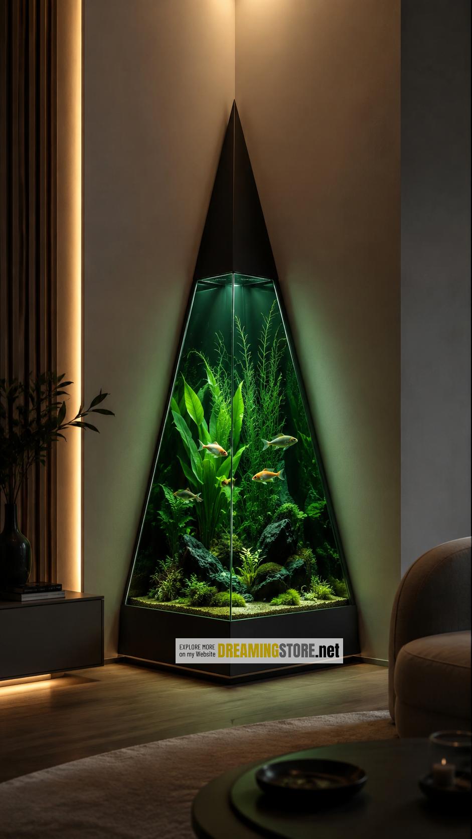 pyramid corner aquarium