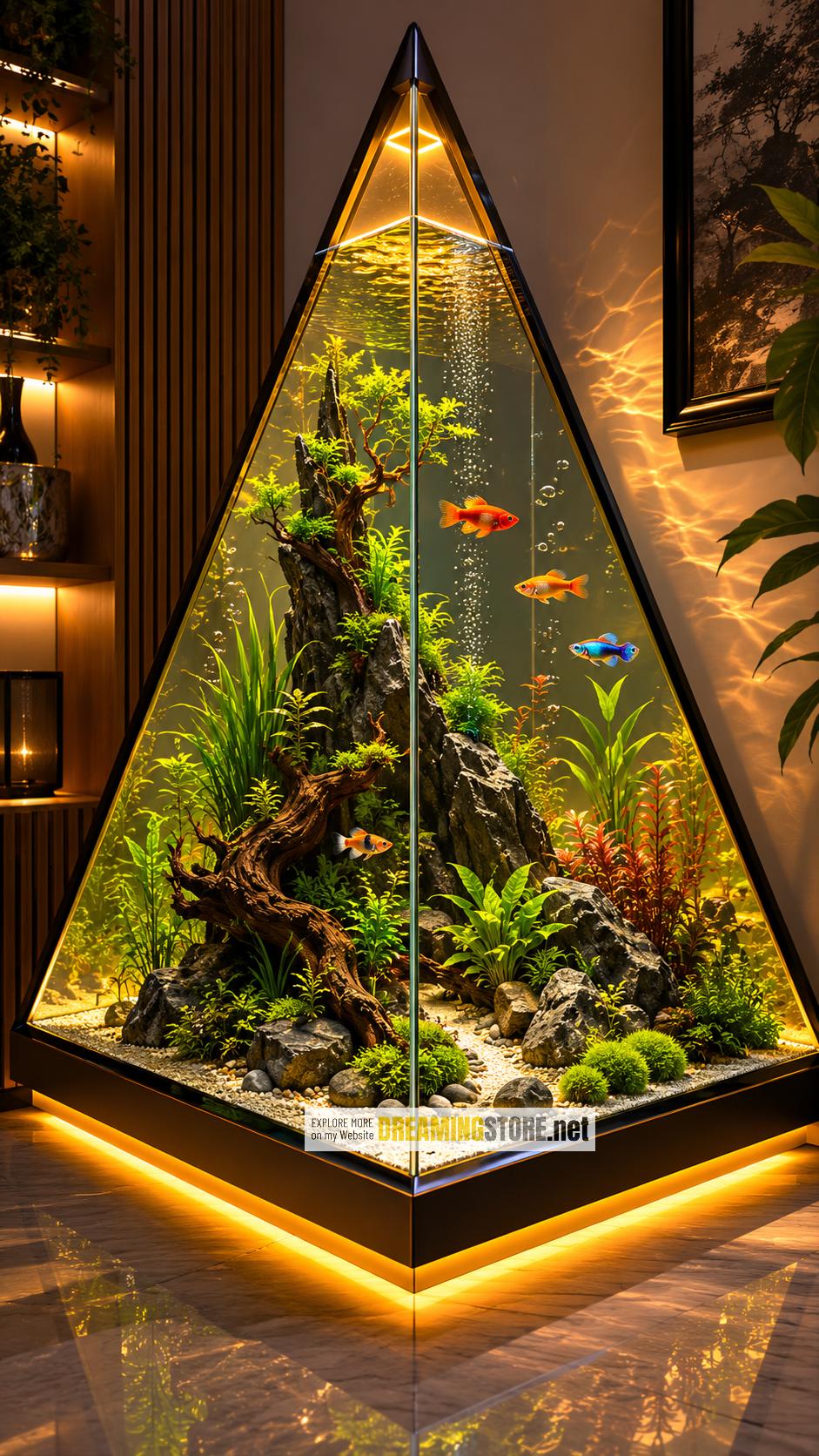 Corner Pyramid Aquarium