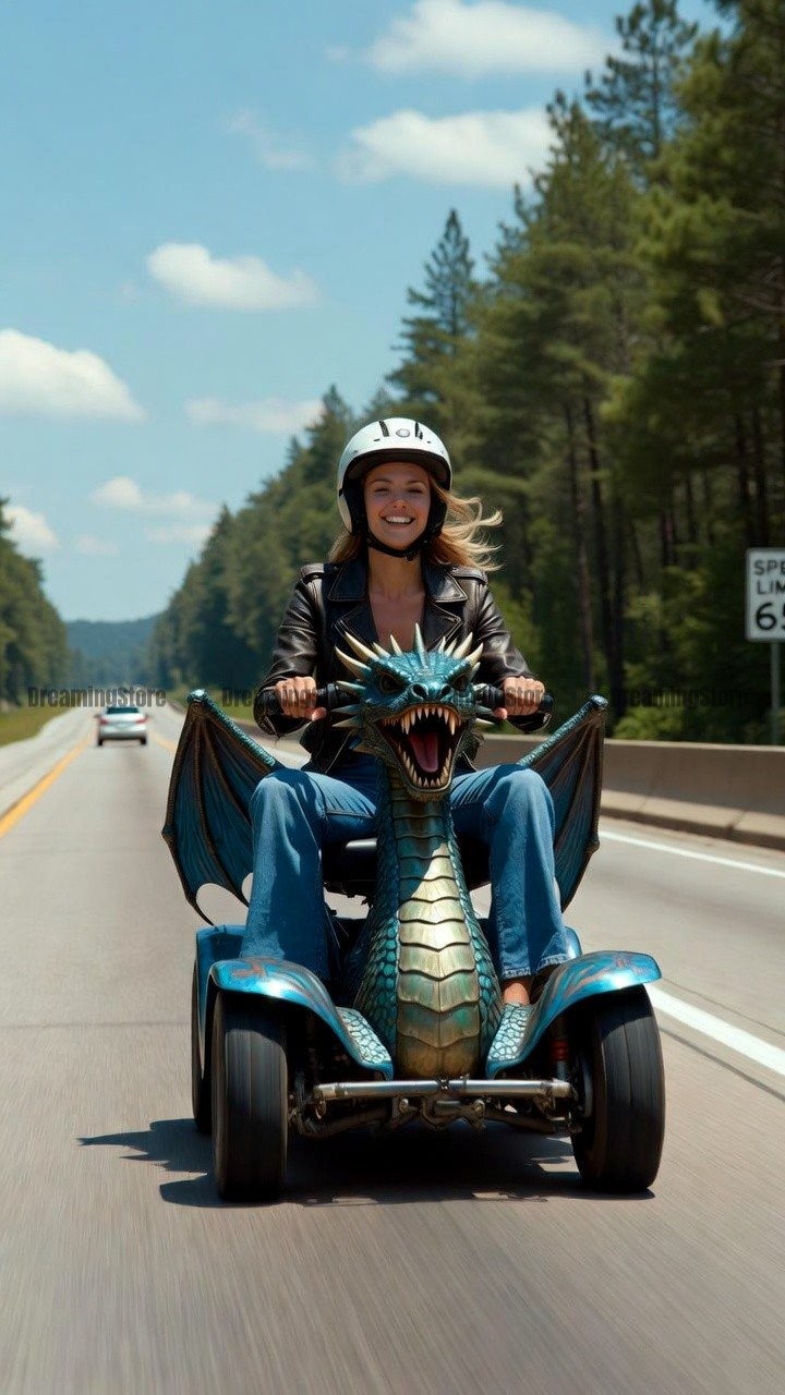 dragon-shaped mobility scooter