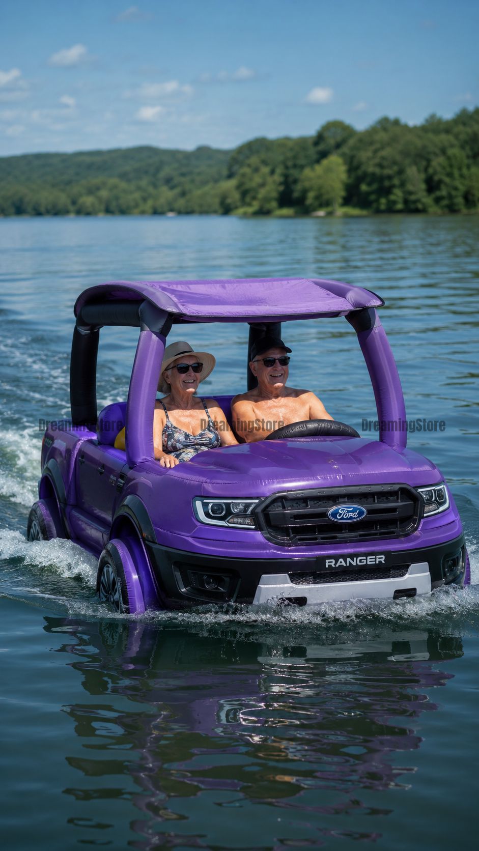inflatable Ford Ranger lake float