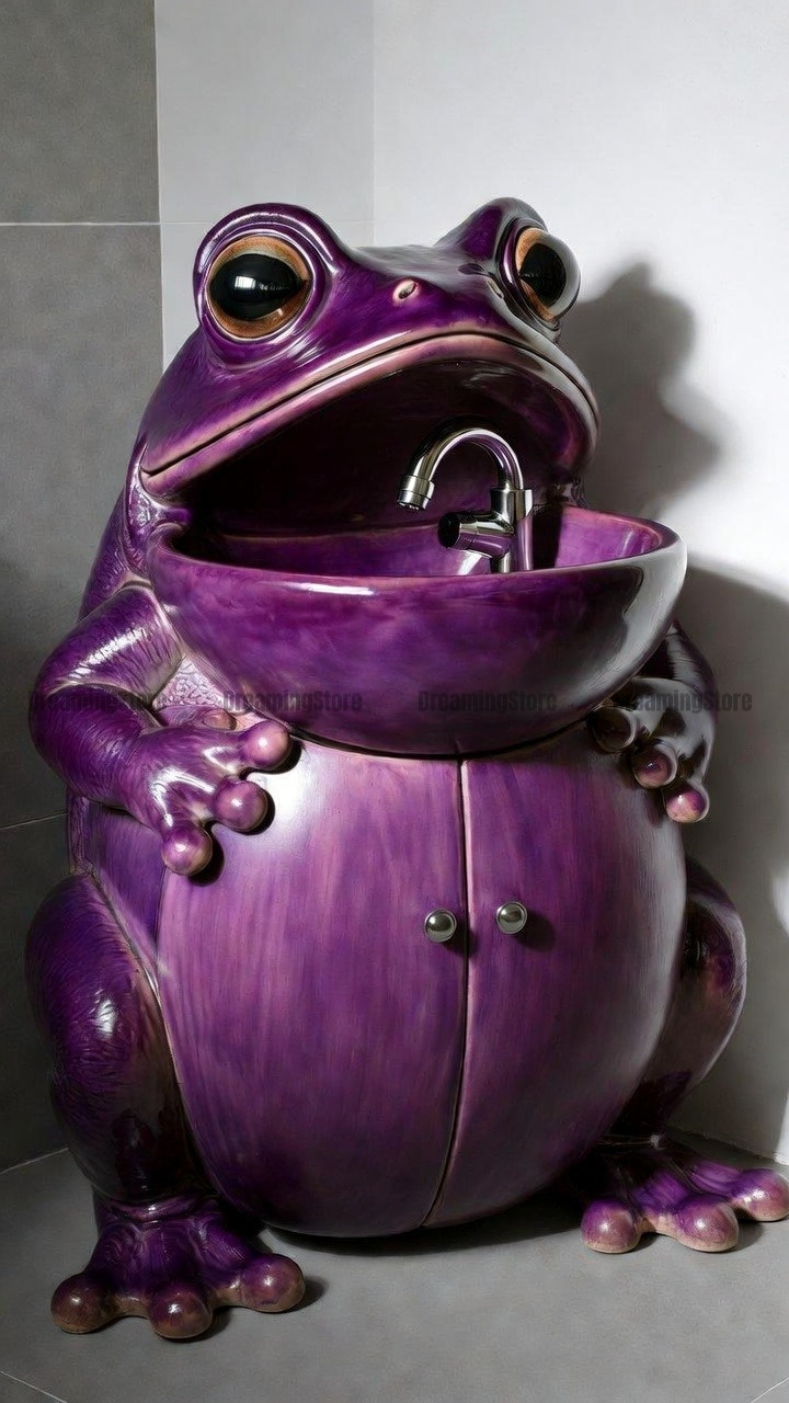 frog-shaped sink