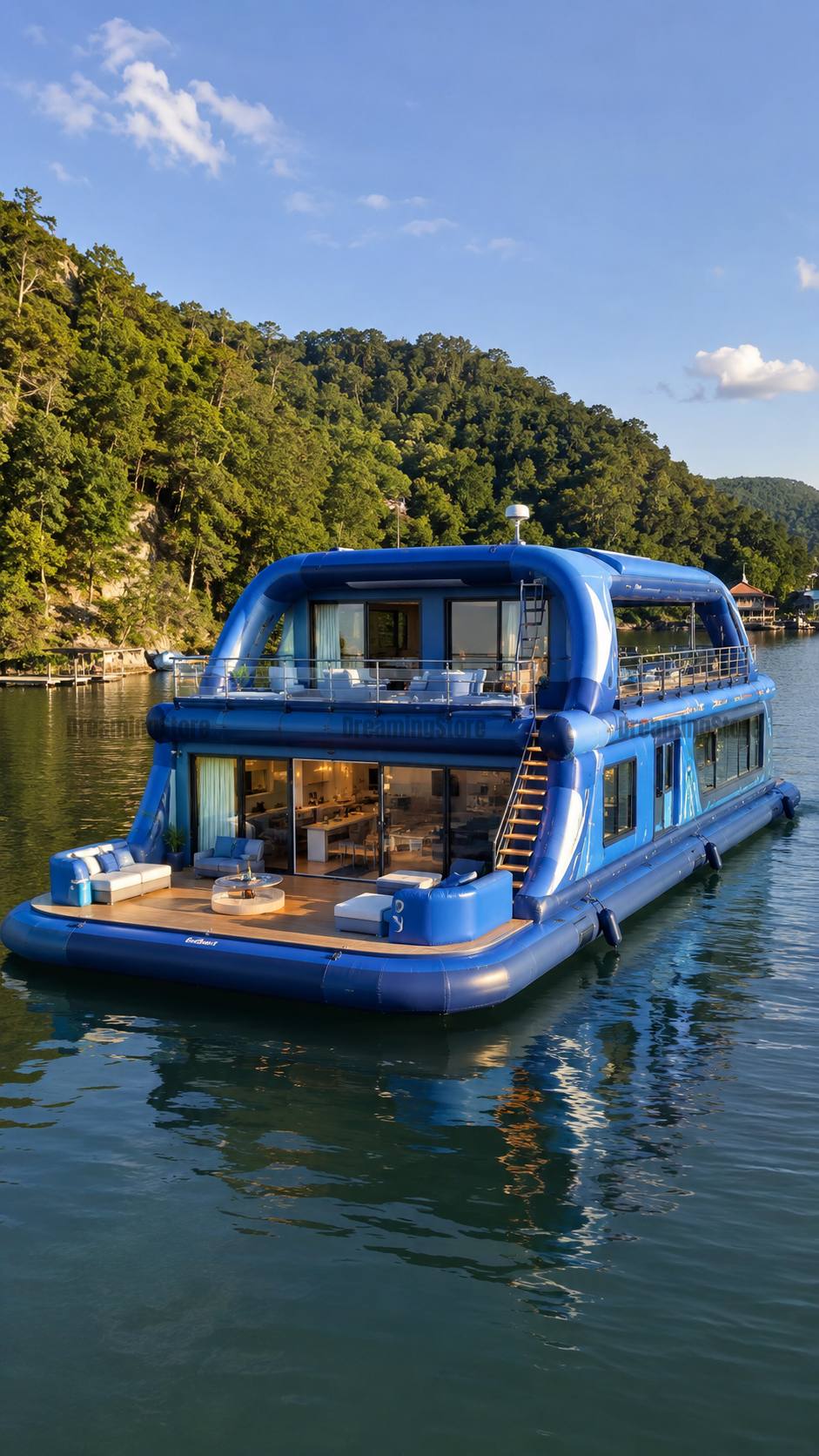 giant inflatable house barge