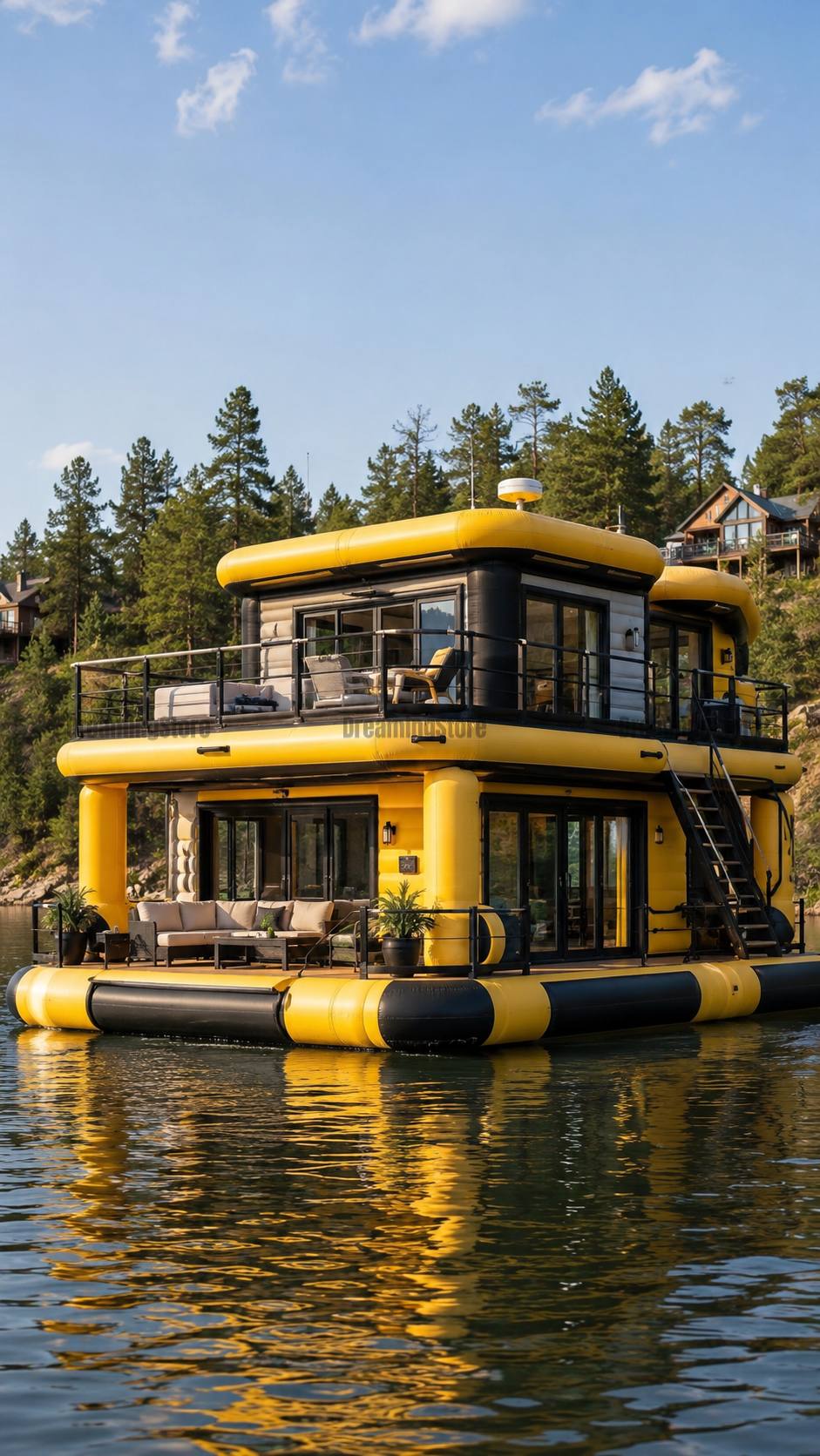 Giant Inflatable Barge Home
