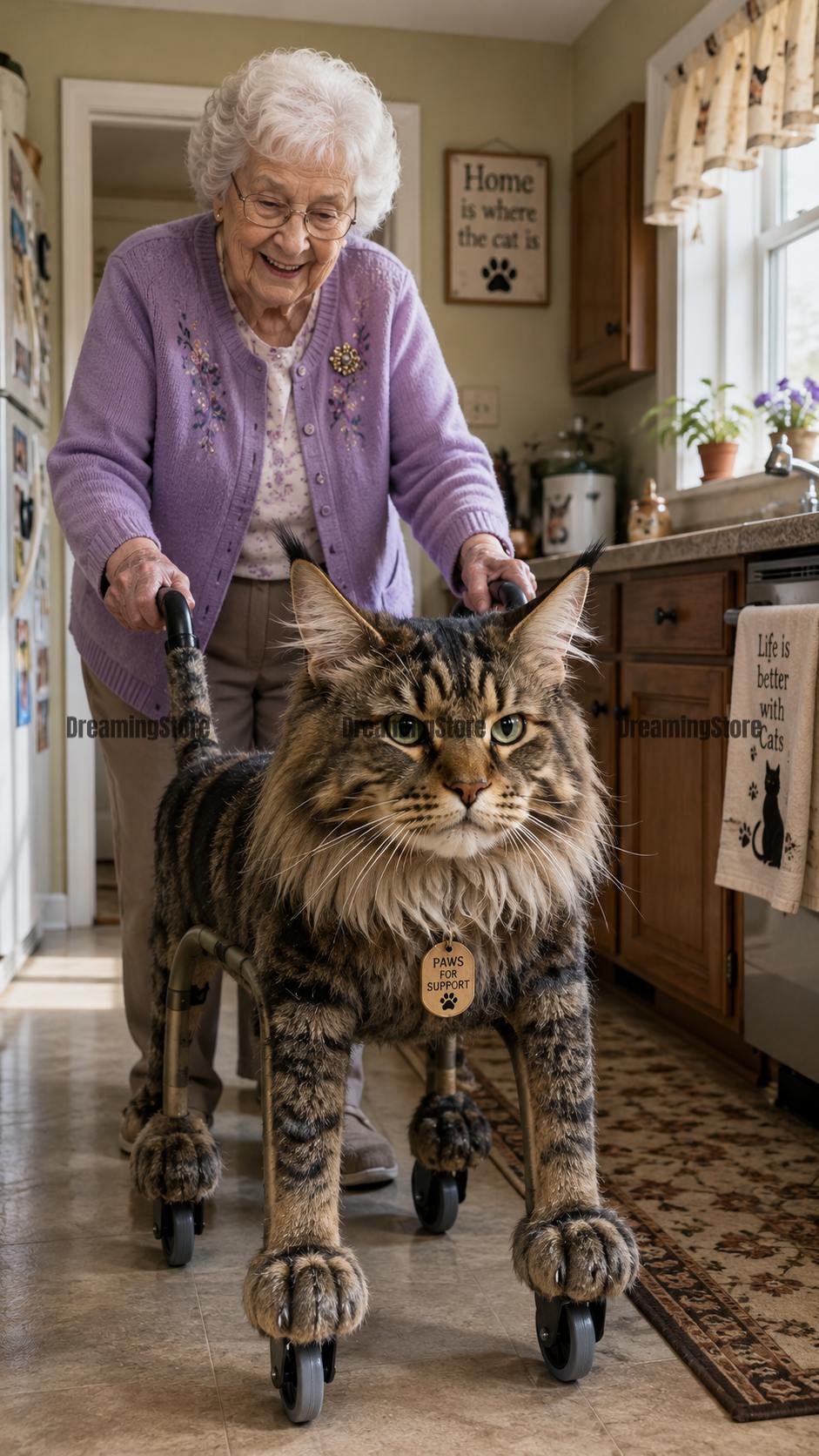 Cat-Shaped Walkers