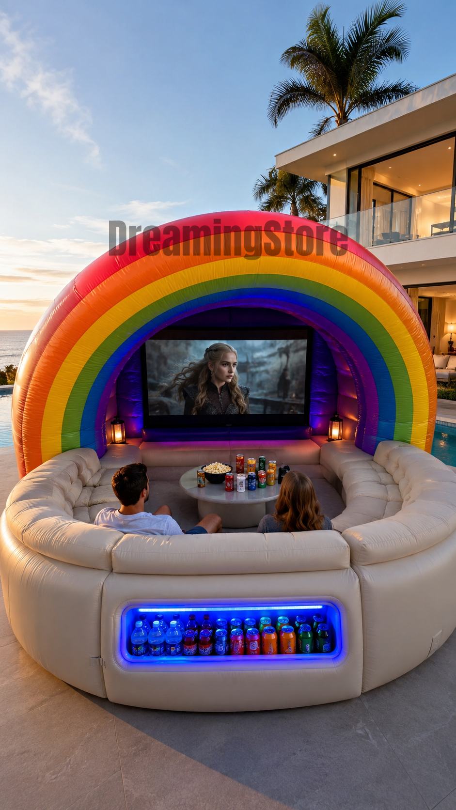 inflatable outdoor movie theater