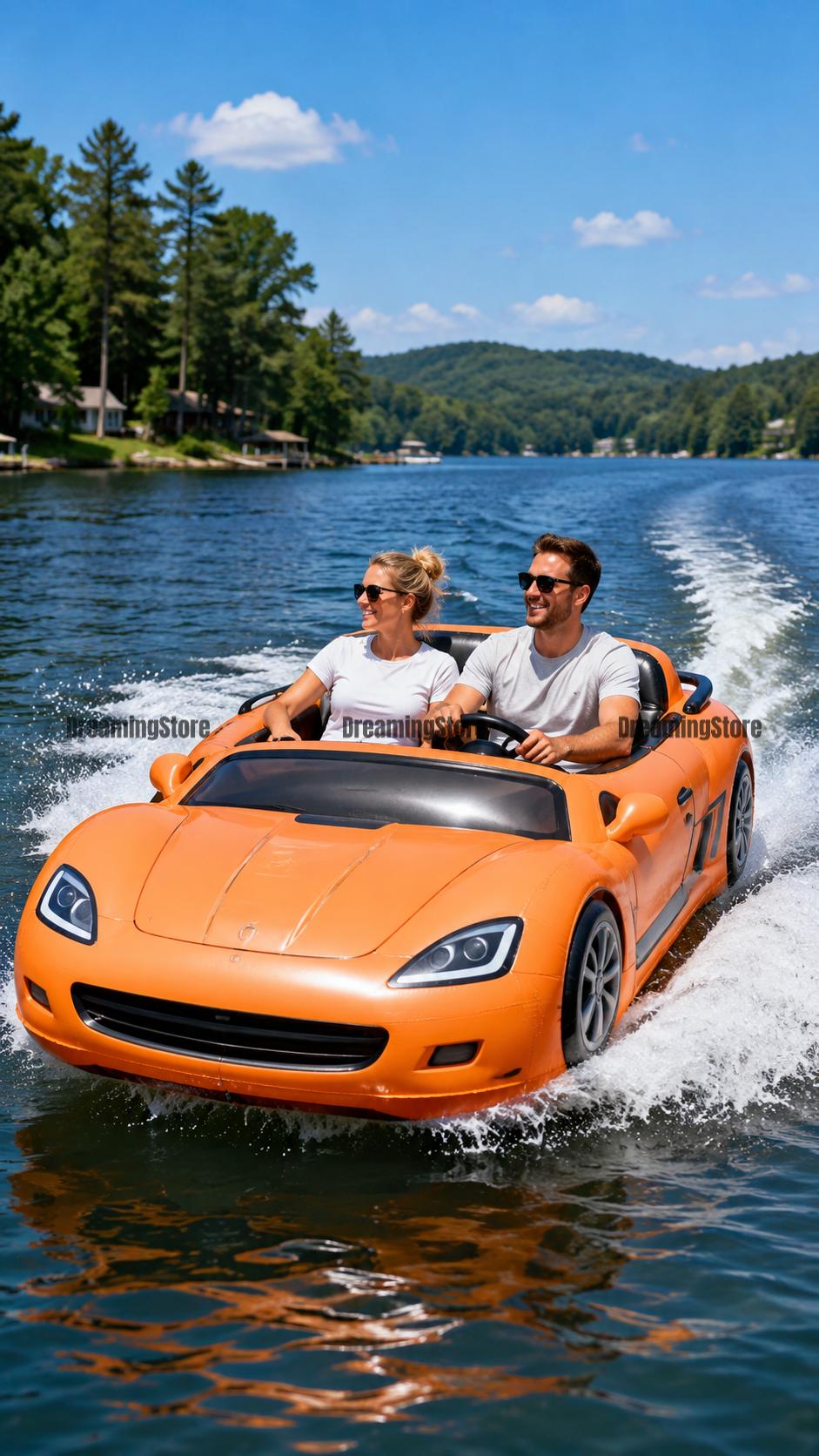 inflatable car-shaped boats