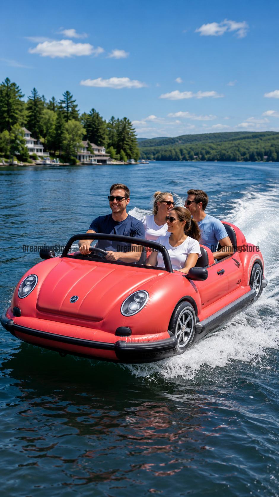 inflatable car-shaped boats
