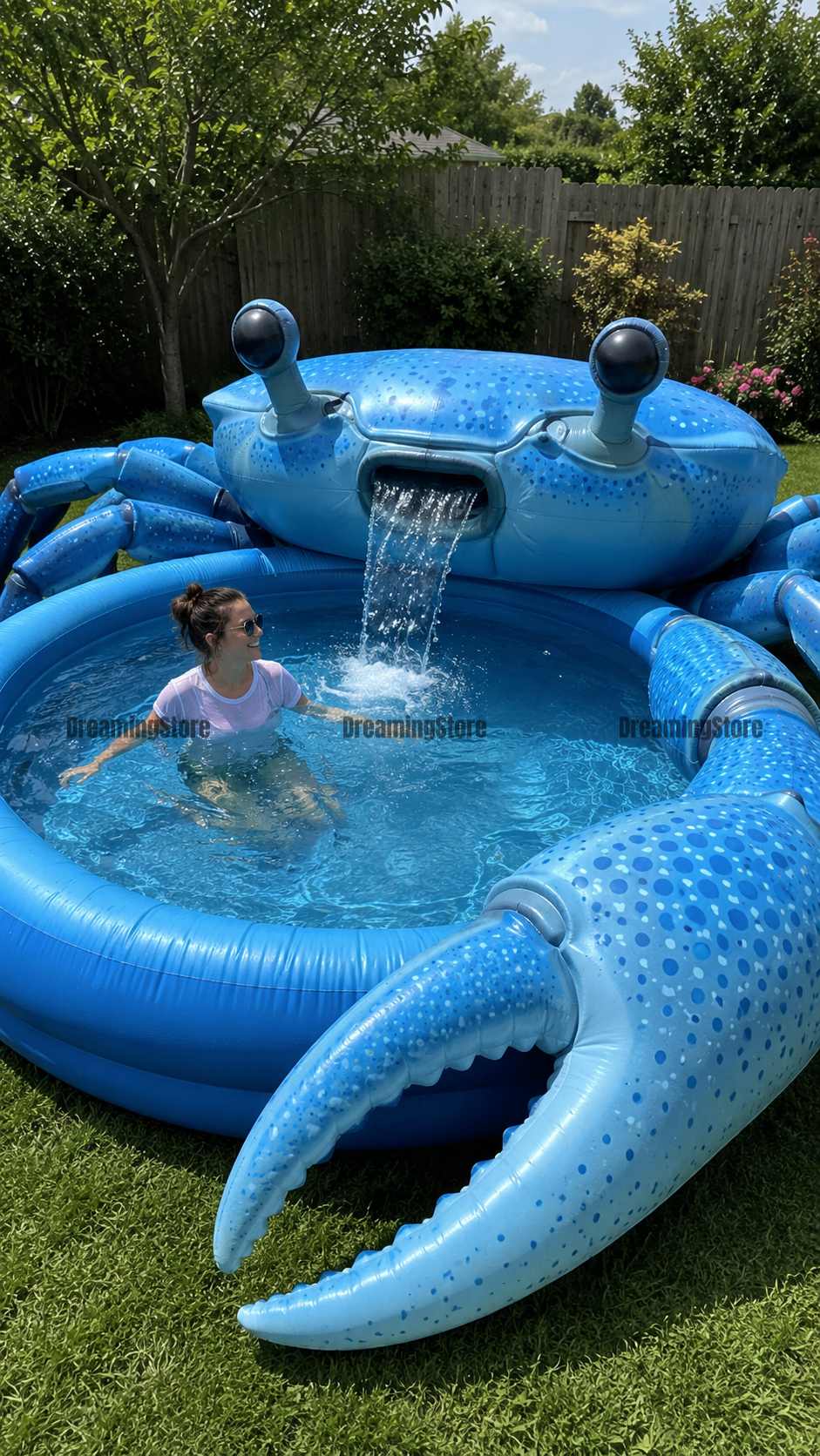 crab-shaped swimming pools