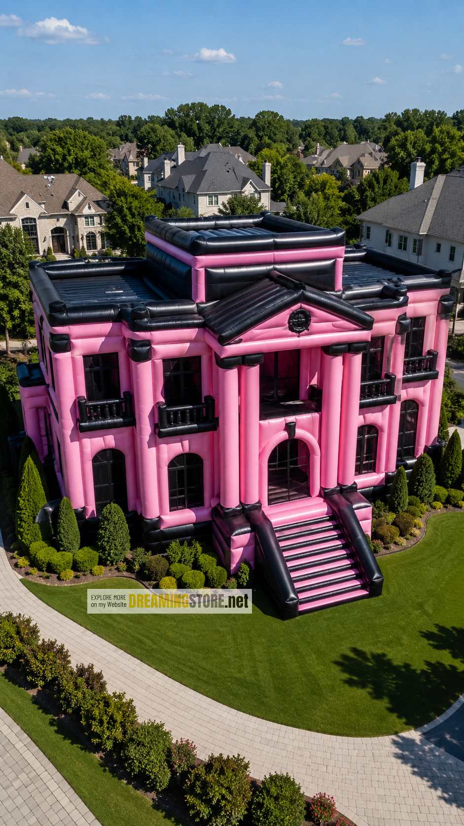 Inflatable Mega-Mansion Bounce House