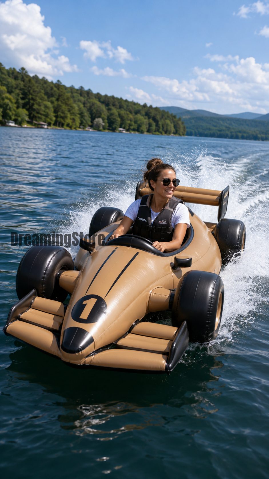 F1 race car inflatable boat