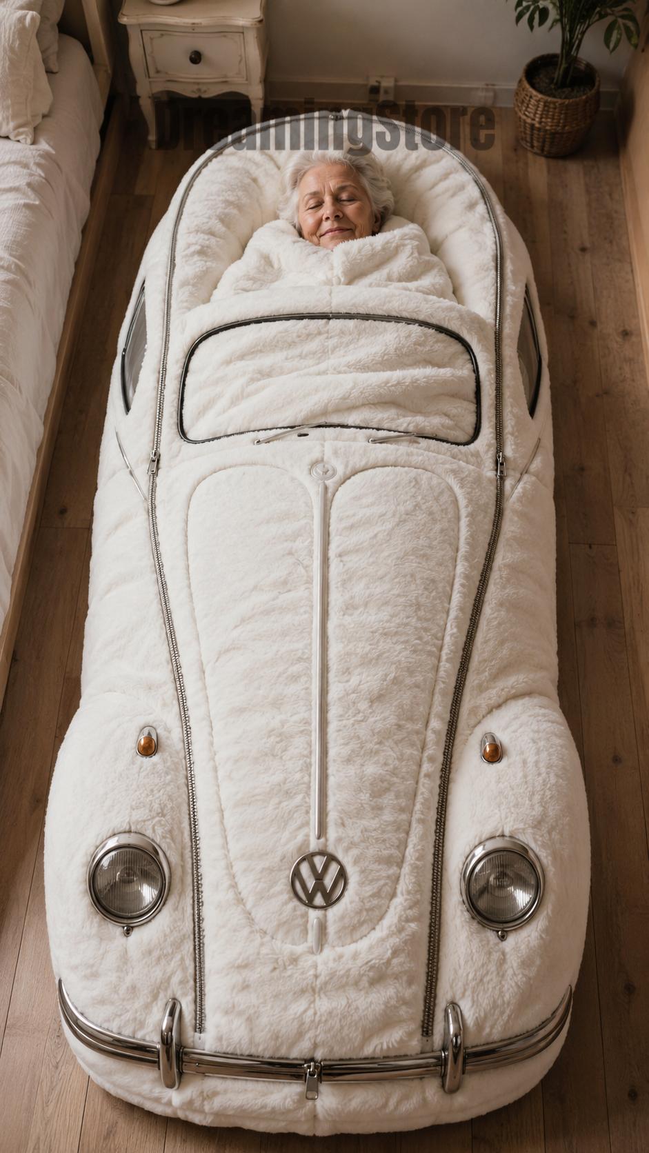 VW Beetle inspired sleeping bag
