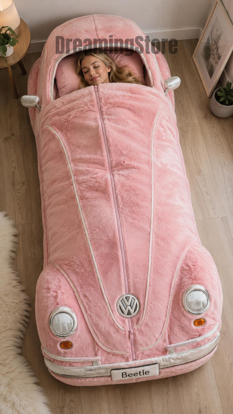 VW Beetle inspired sleeping bag