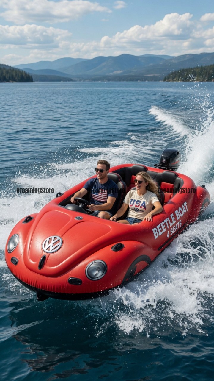 Inflatable VW Beetle float