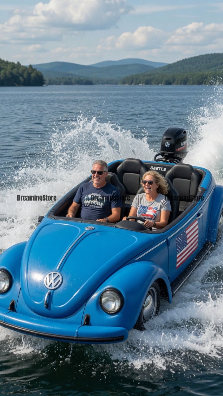 Volkswagen Beetle lake floats