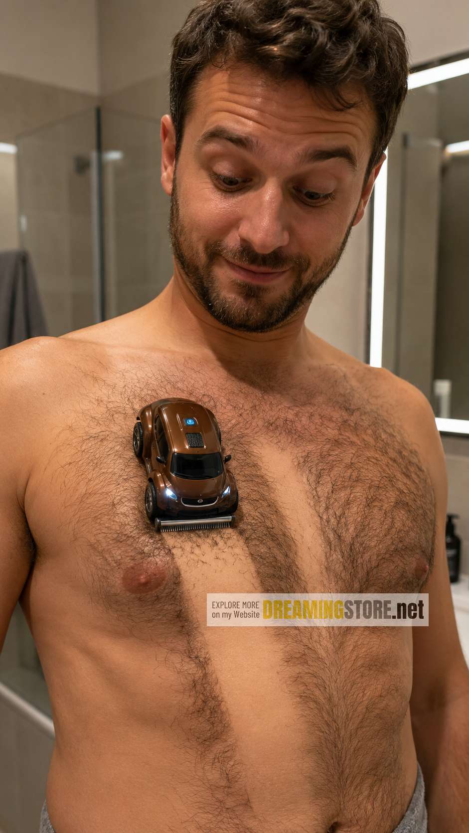 Mini Car Shaped Shaving Robot