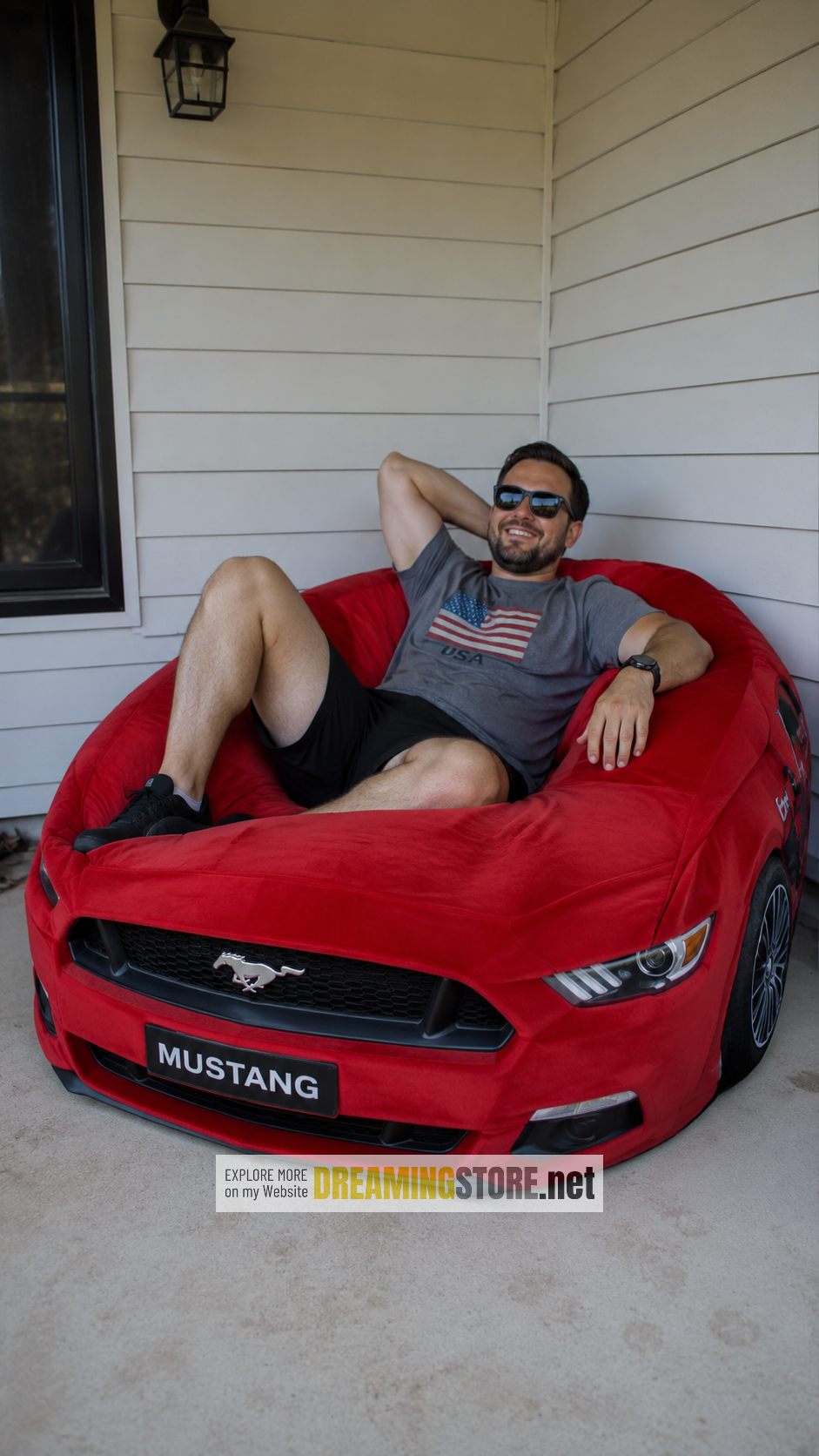 Mustang car bean bag chairs