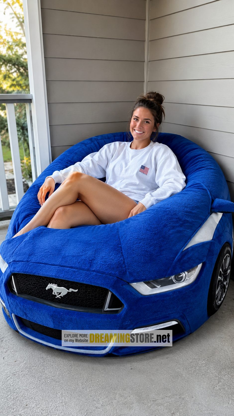 Mustang car bean bag chairs