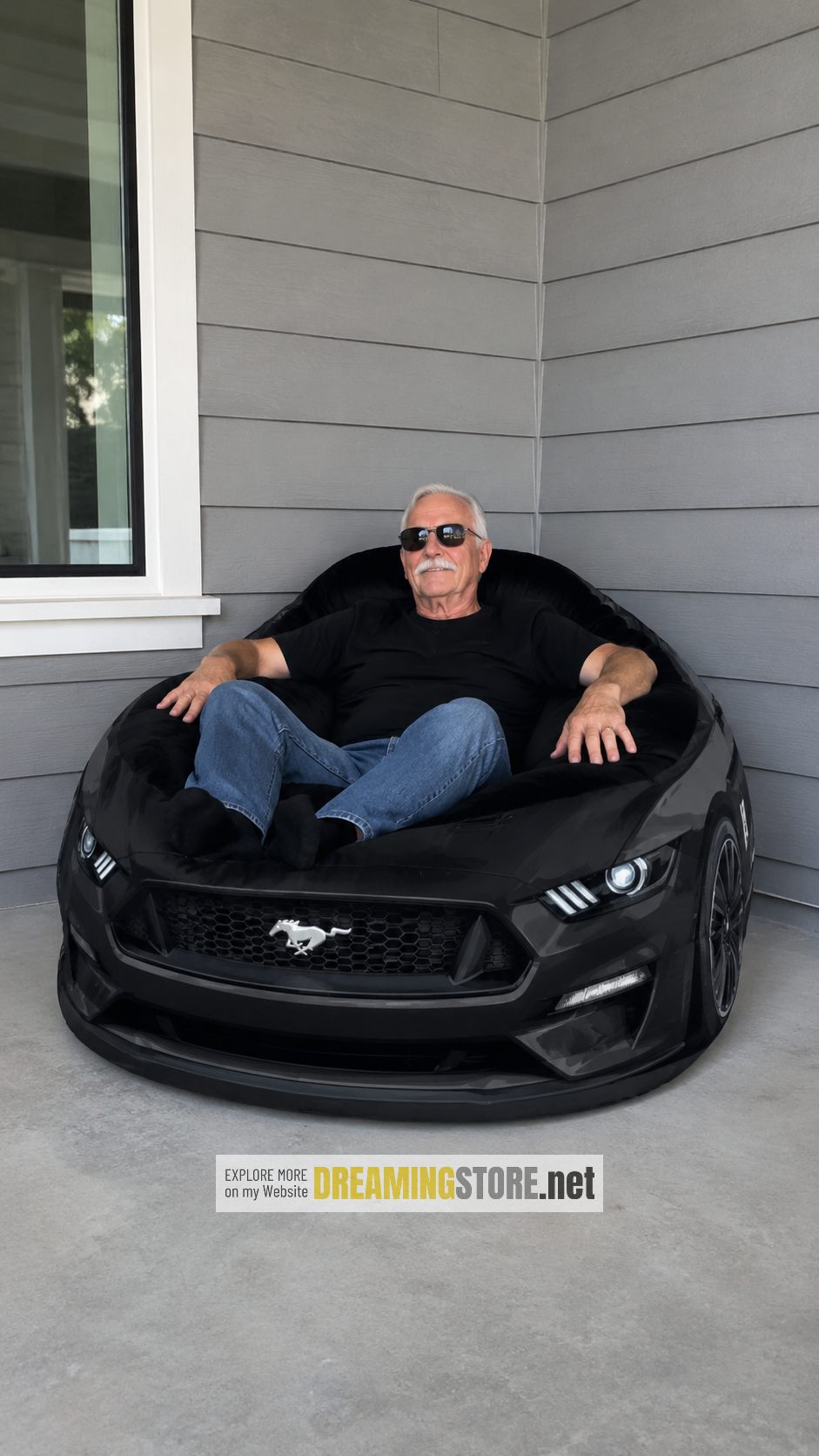 Mustang inspired Bean Bag