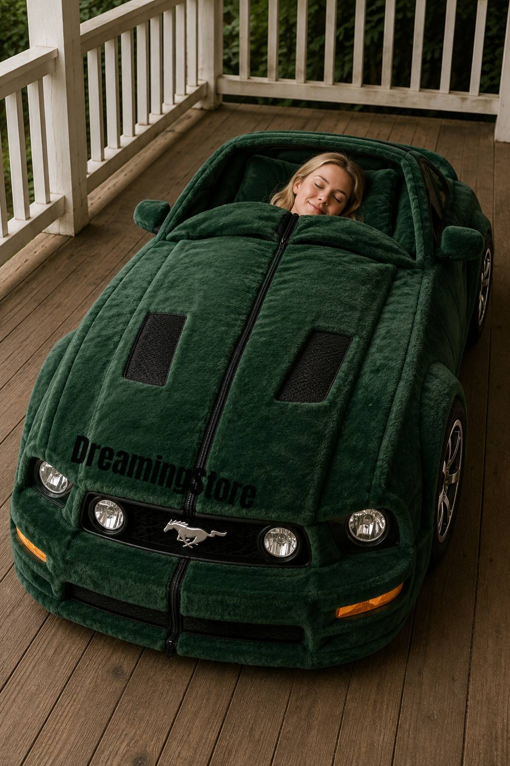 Car-shaped sleeping bags