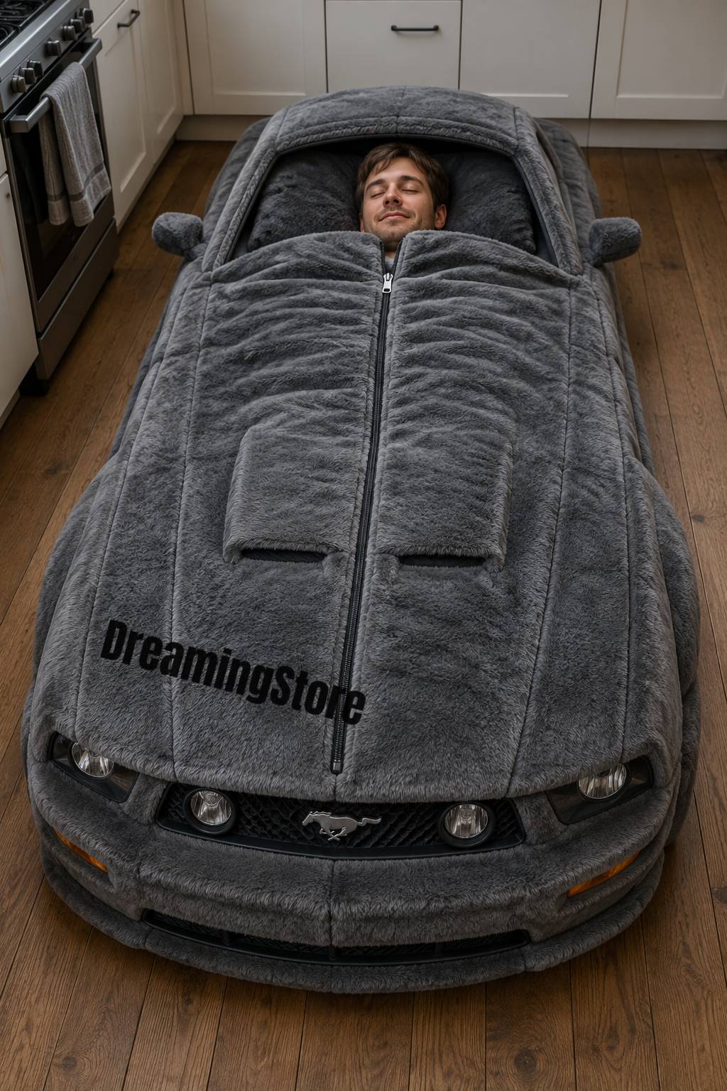Car-shaped sleeping bags