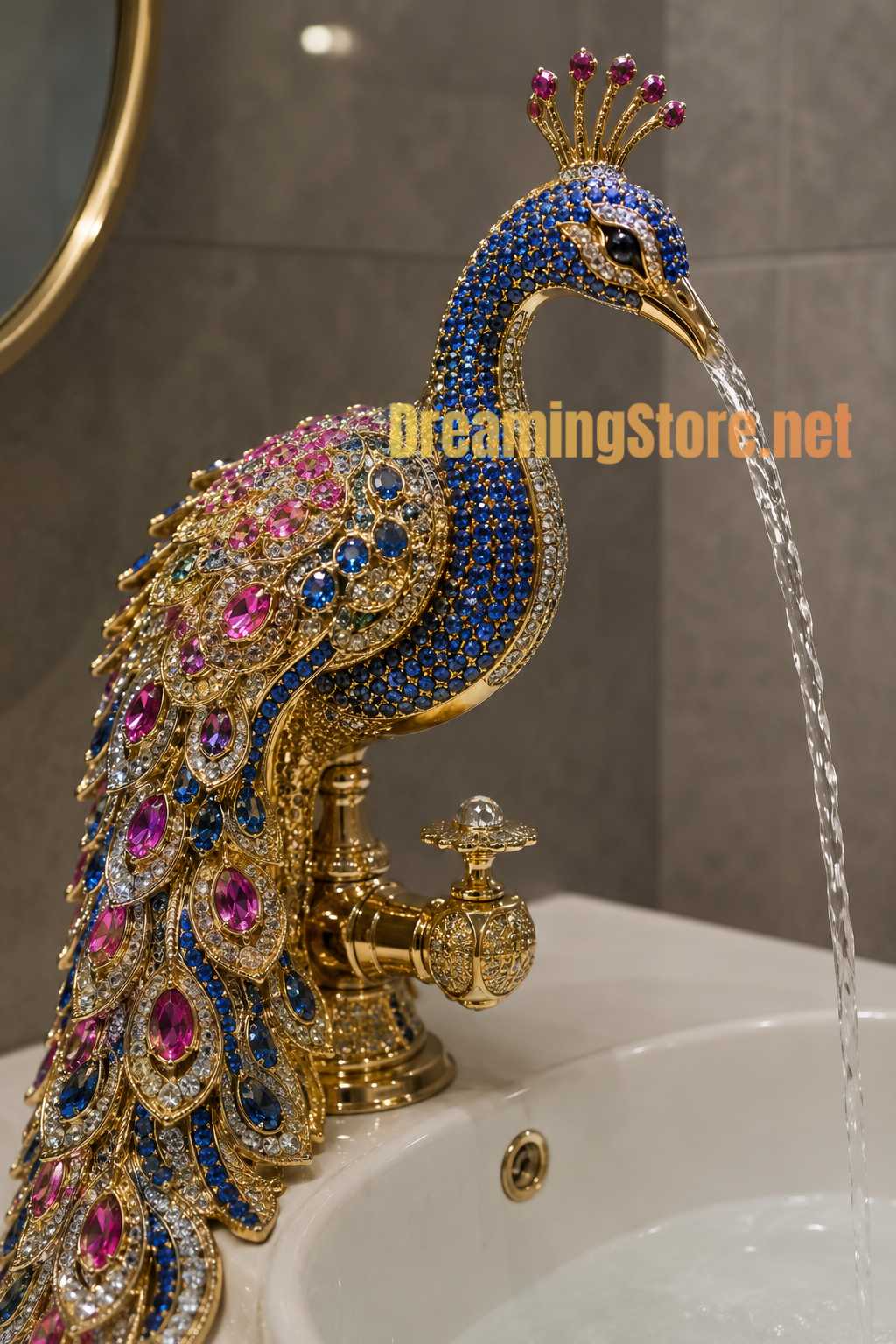 luxury peacock bathroom faucets