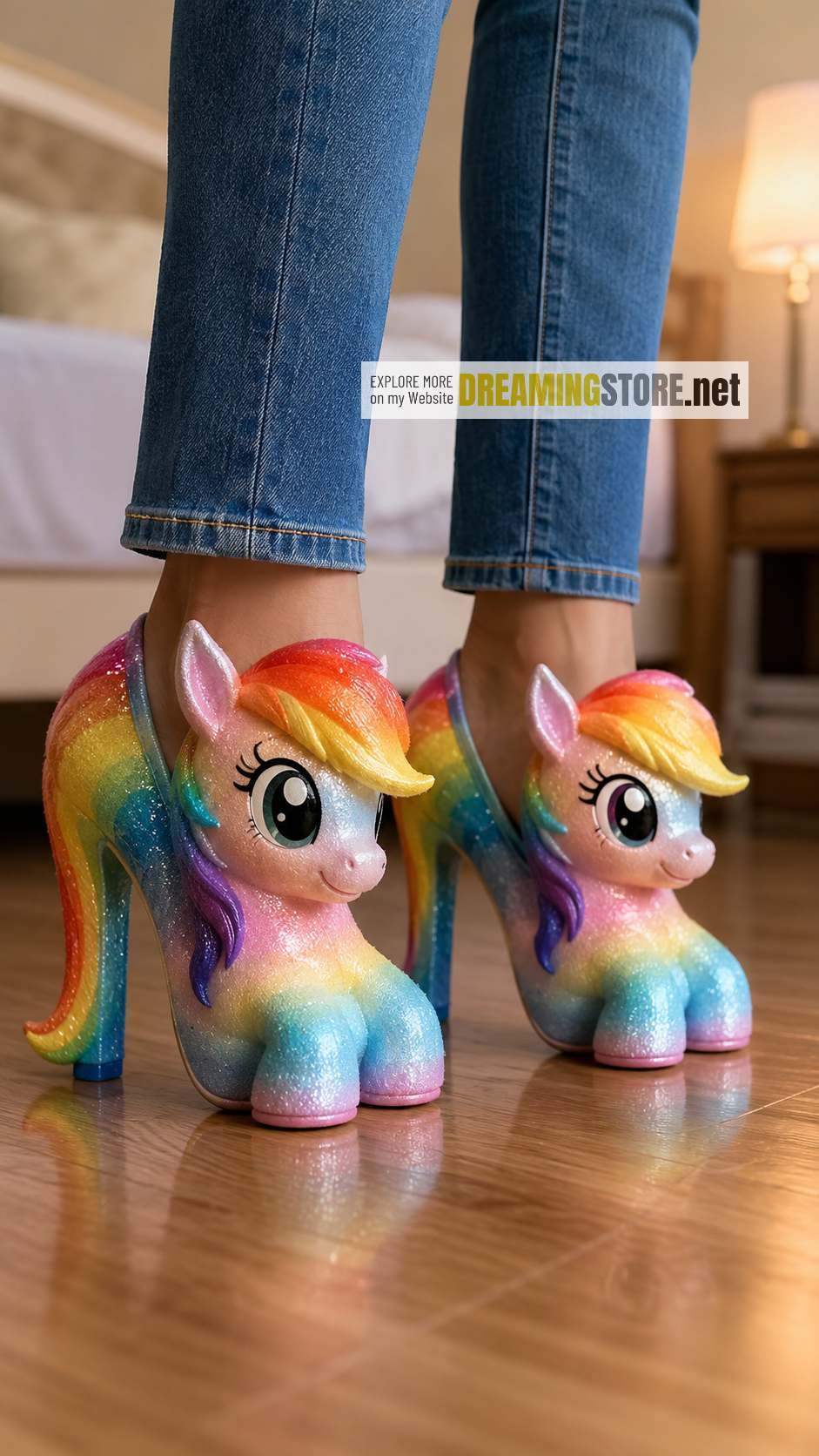 Cute Pony Shaped Heels