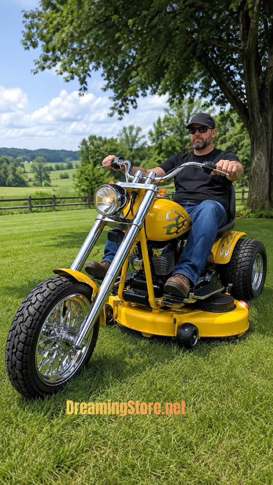 Chopper Riding Lawn Mower