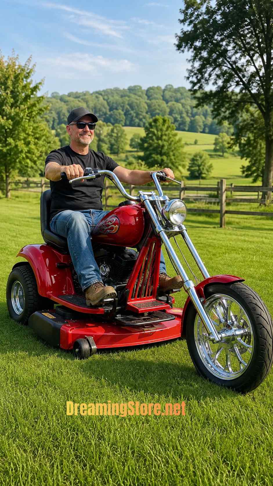 Chopper Riding Lawn Mower