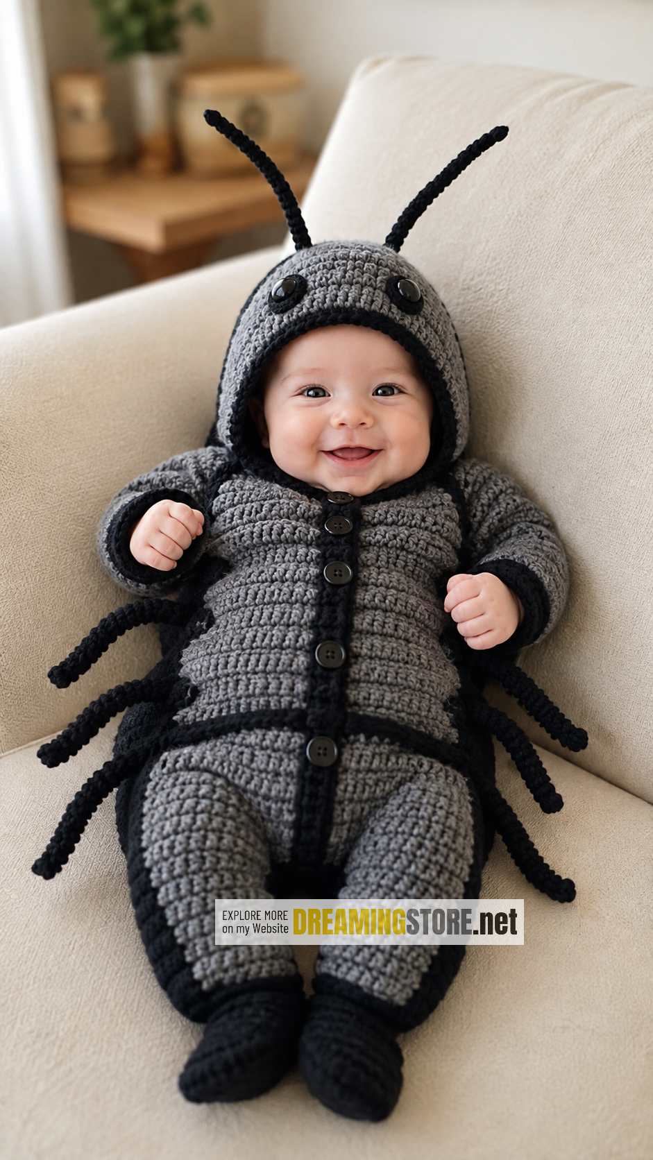 giant cockroach-shaped baby suits
