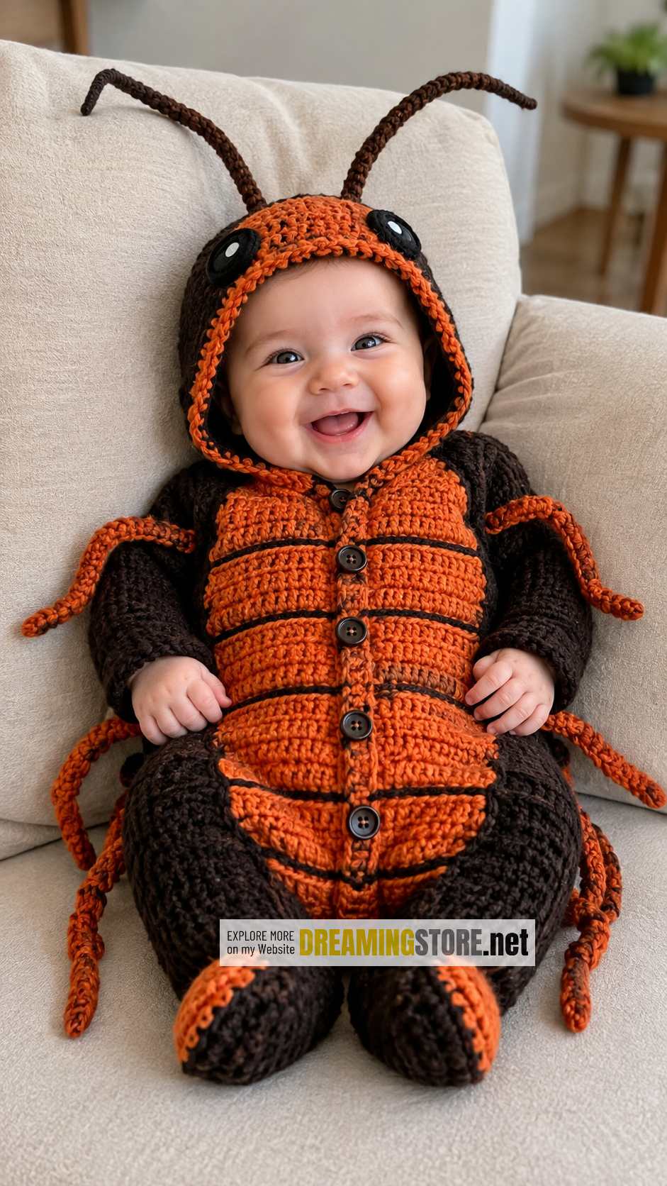 giant cockroach-shaped baby suits
