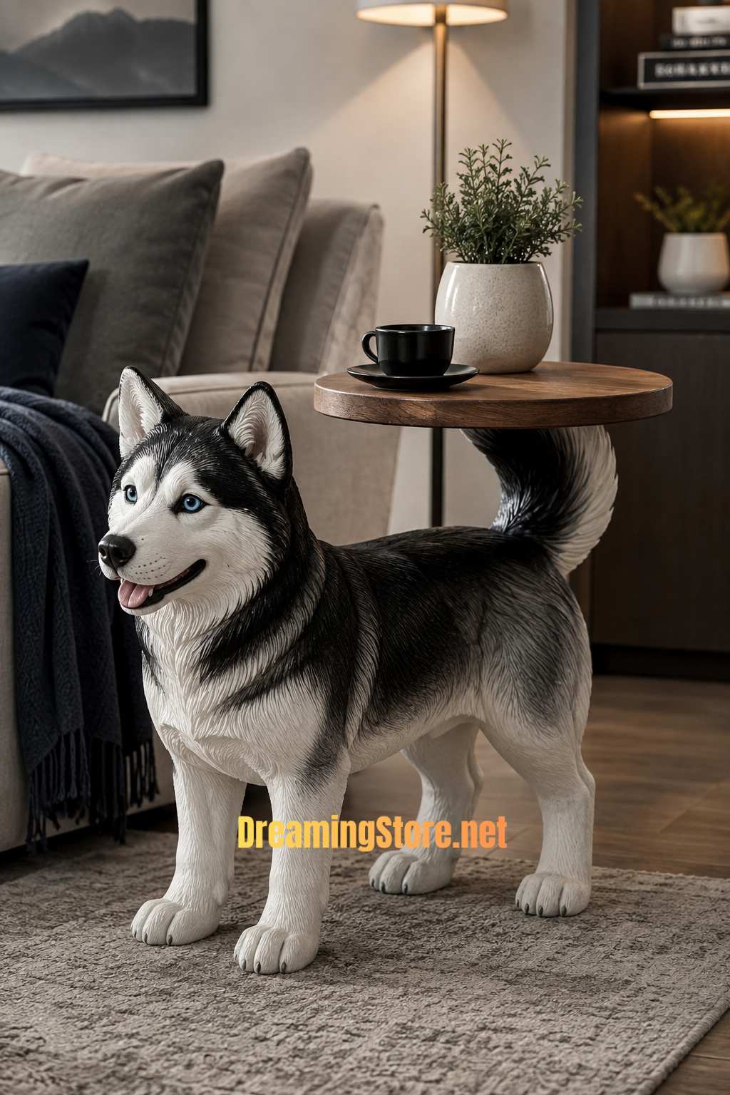 cute dog-shaped side table