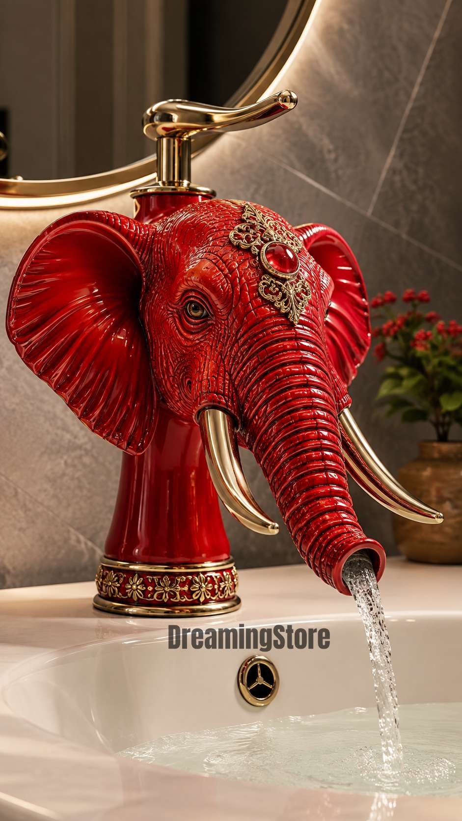 luxury elephant shaped faucet