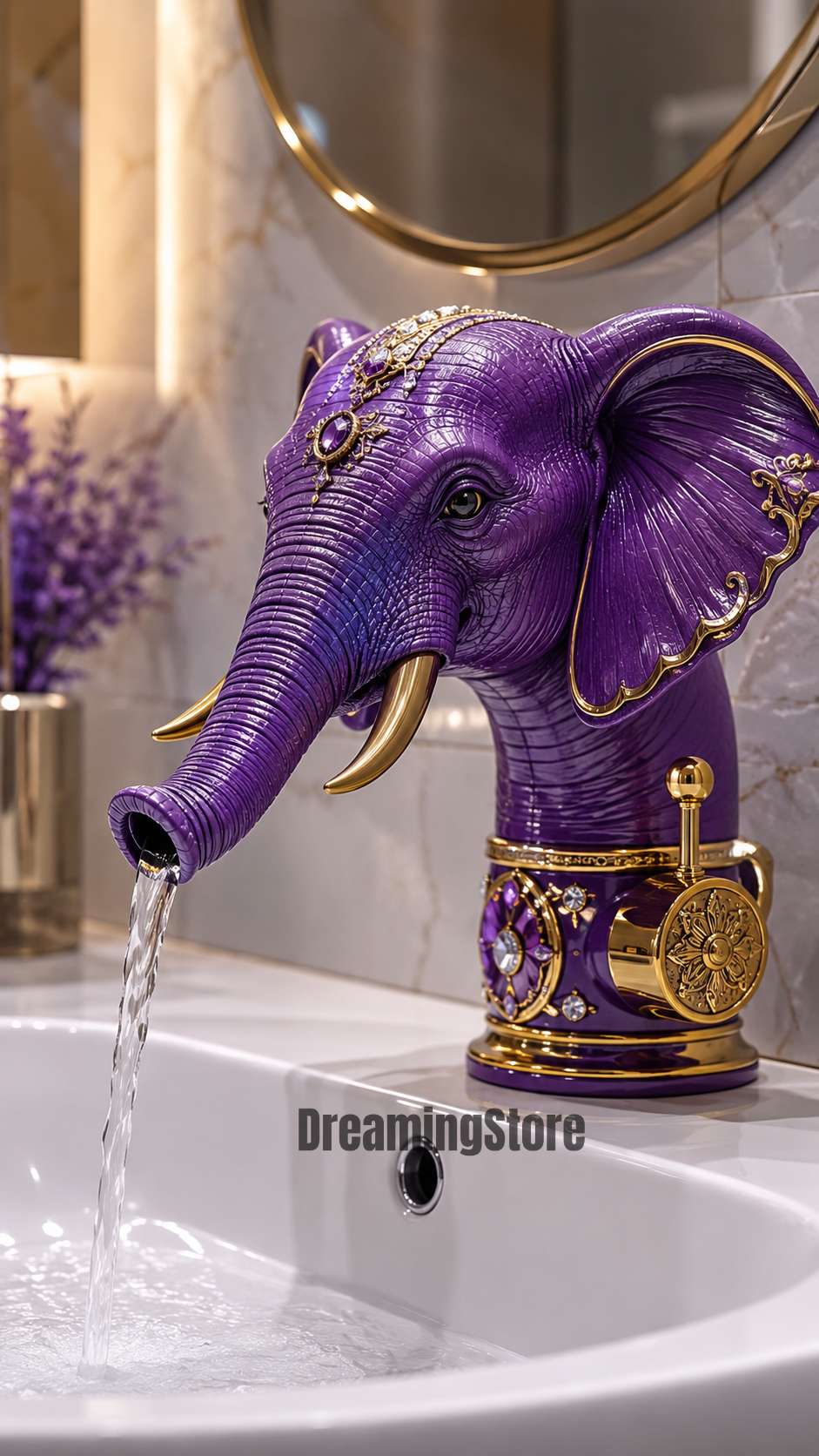 luxury elephant shaped faucet