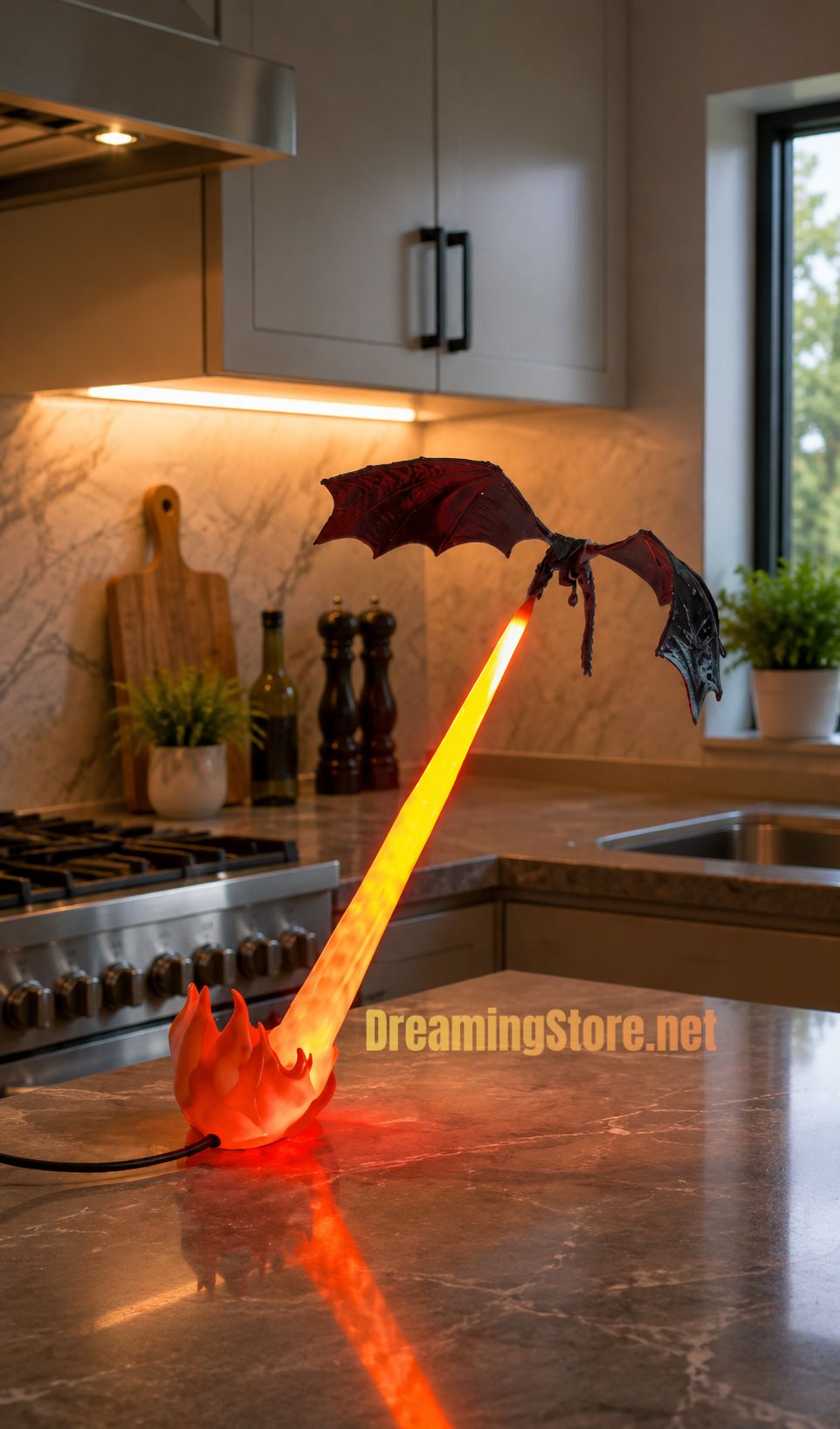 Fire Breathing Dragon Lamp