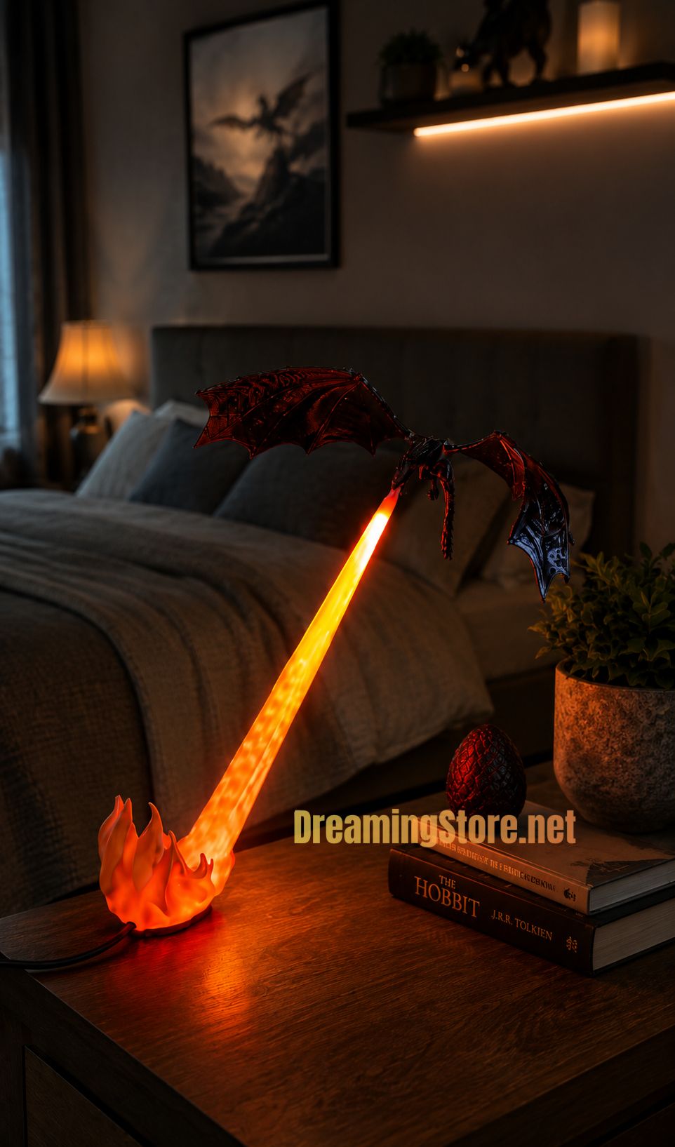 Fire Breathing Dragon Lamp